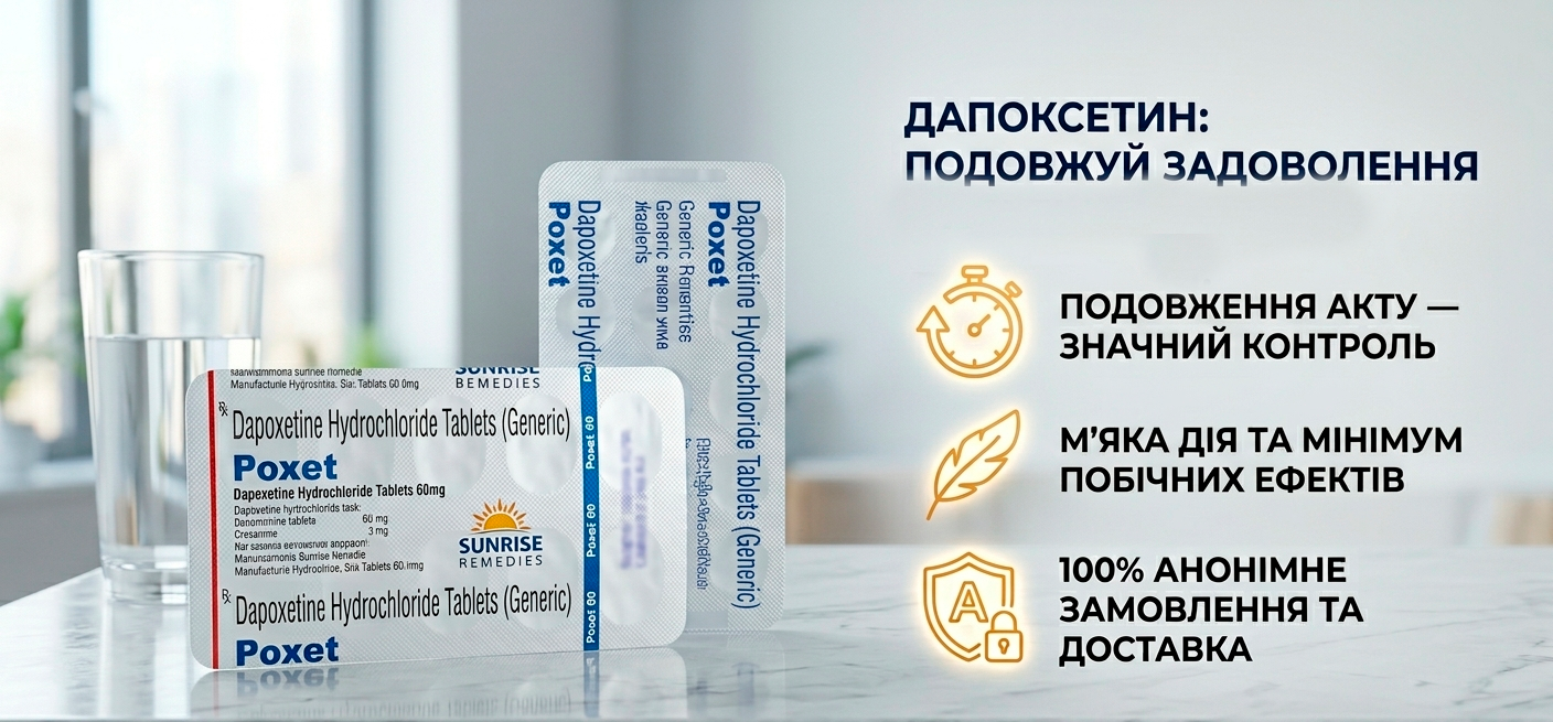 Дапоксетин Україна