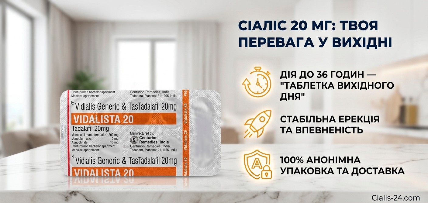 Сіаліс 20 мг Україна